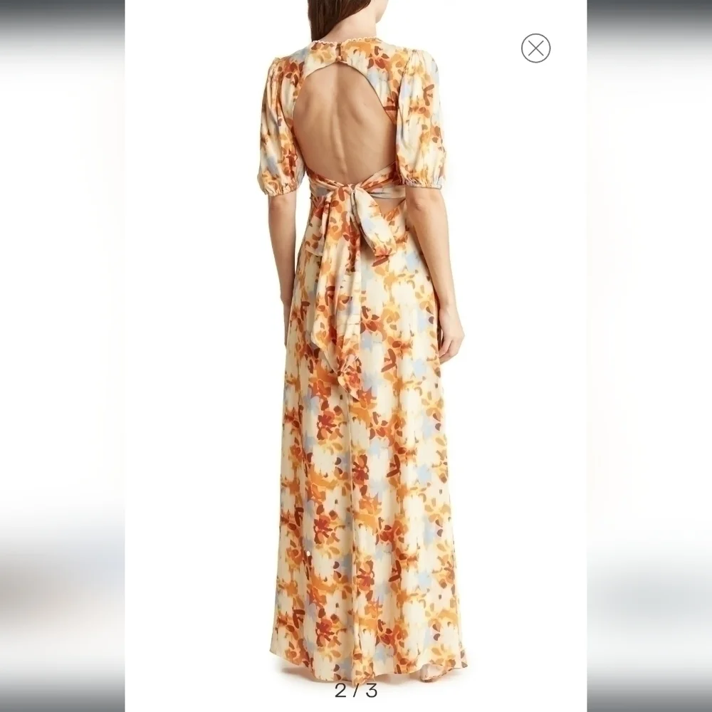 ALEXIA Admor Imogen Open Back Midi Dress in white size S - Picture 4 of 6